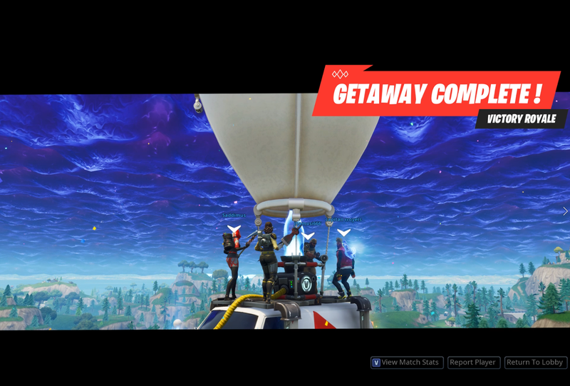 Illustration for article titled Fornite's New Getaway Mode Is A Fast-Paced Comedy Of Errors